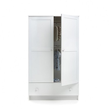 OBaby Classic White Double Wardrobe