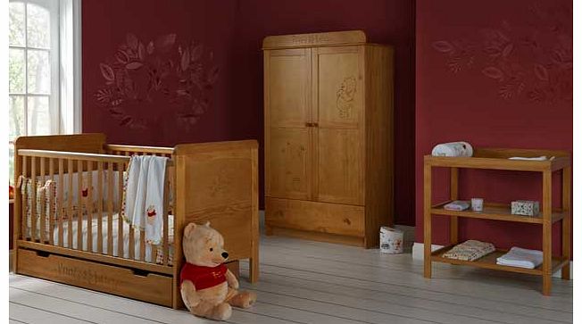 Obaby Winnie the Pooh 4 Piece Nursery Furniture Set -