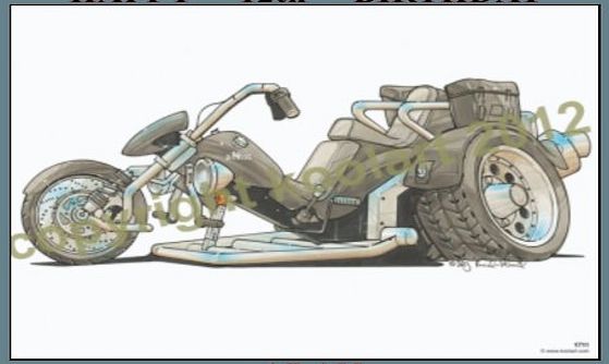 OCCASIONS CAKE ART 1 - BOOM TRIKE KOOLART CM6 (1711) PERSONALISED 10`` X 7.5`` ICING CAKE TOPPER - ANY NAME, AGE OR MESSAGE - USE THE GREETING MESSAGE BOX JUST FOR THE MESSAGE TO GO ON THE CAKE TOPPER WHEN YOU CHECK OUT O