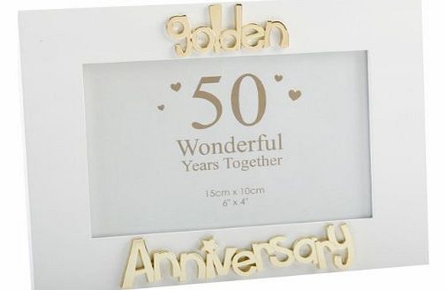 50th / Golden Wedding Anniversary Photo Frame, Gift