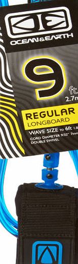 Ocean and Earth Longboard Regular Moulded Leash