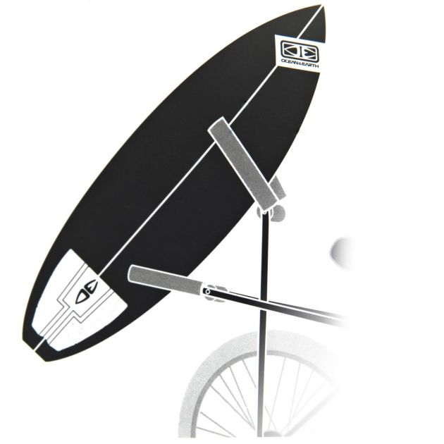 Ocean and Earth Surfboard Bike Rack - Black