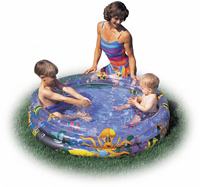 Ocean Life 3 Ring Childrens Pool 48in x 10in