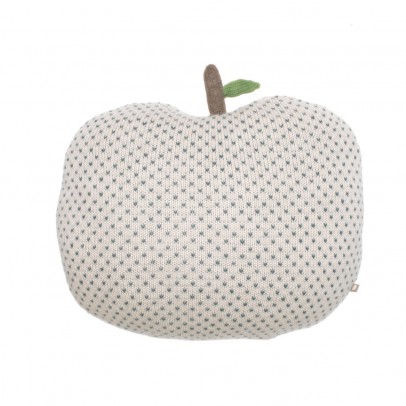 Oeuf NYC Apple cushion with blue dots `One size