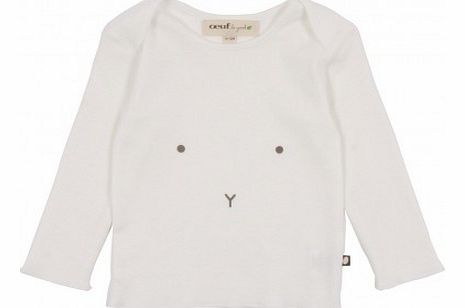 Long Sleeved Rabbit T-Shirt White `3 months,18