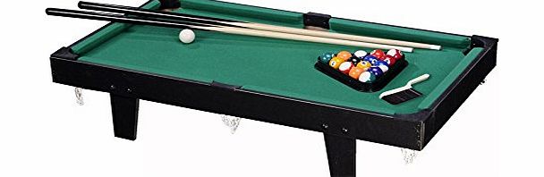 Mini Billiard Table Pool Billiards Tabletop Game with Supplies Wood ca 90 x 50 x 21 cm