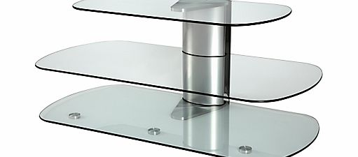 Off The Wall Sky 1000 Silver/Clear TV Stand