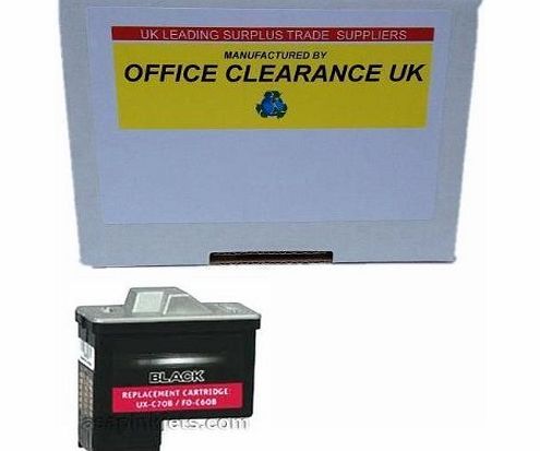 Office Clearance UK Compatible Single Pack - 1 cartridge - Sharp / Dell / Lexmark - inkjet fax printer cartridge to fit Sharp Fax Machines UX BS60 UXb s60 uxbs 60