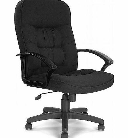 Office Furniture Online Cadiz High Back Executive Fabric Office Chair - Black