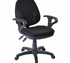 Office Furniture Online Comfort Ergo 3-Lever Operator Chair With Adjustable Arms - Blue
