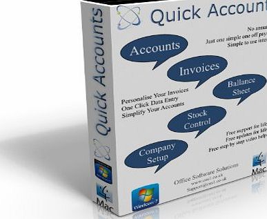 Quick Accounts Invoicing Software 2013 (No Annual Subscription Required)
