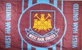 West Ham United FC Flag - Stripe