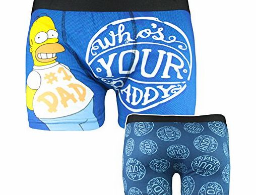 Official Homer Simpson Dad Mens Boxer Shorts (M)