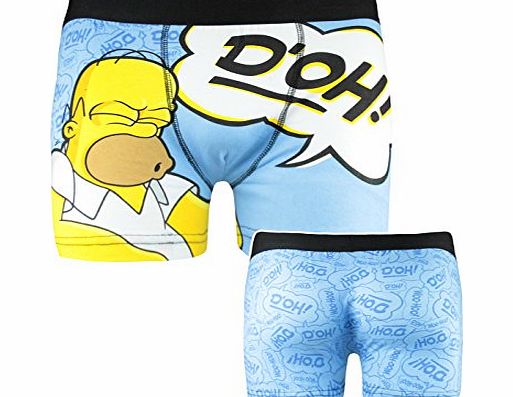 Official Homer Simpson Doh Mens Boxer Shorts (S)