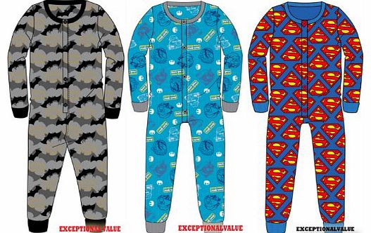 OFFICIAL LICENSED PRODUCT Kids Character Cotton Jumpsuit Pyjamas Onesie Official 3 Characters Available BATMAN ,ANGRY BIRDS AND SUPERMAN SIZE 3-10 YRS (9-10 years, BATMAN)
