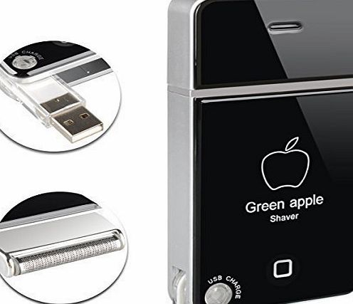 Often  (TM) Electric Cordless USB Single Head Foil Shaver Stainless Steel Blade (Black)