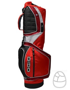 Golf Sliver Carry Bag Fire/Garnet