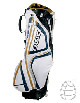 Golf Vaporlite Stand Bag Navy/White