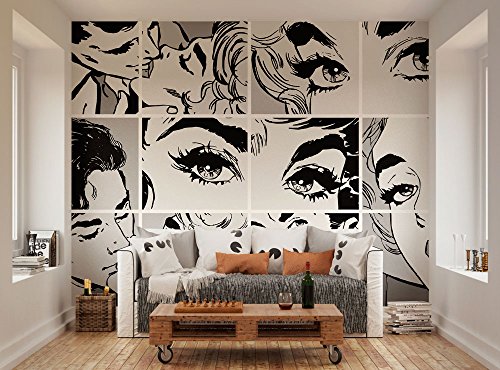 ohpopsi Black And White Pop Art Wall Mural