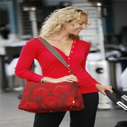 Red Vintage Hobo With Chocolate