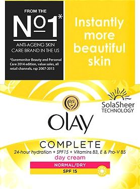 Olay, 2041[^]10003282 Complete 3in1 Moisturiser Day Cream SPF15
