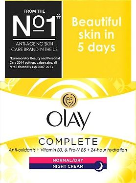 Olay, 2041[^]10051954 Complete 3in1 Moisturiser Night Cream 50ml