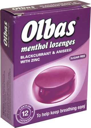 Menthol Lozenges Blackcurrant And Aniseed 12