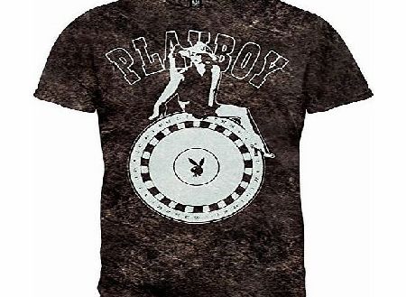 Old Glory Playboy - Mens Spin Soft T-shirt - X-Large Black
