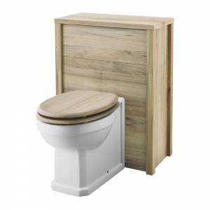 Old London 600mm Natural Walnut Toilet Furniture Unit For