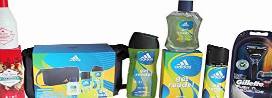 Old Spice Shaving Kit amp; Grooming Set Bundle - 6 Items - Aftershave   Shower Gel   EDT   Deo Body Spray   Razor