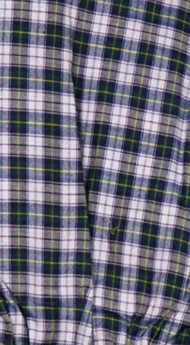 Mens Designer Pyjama Bottoms Lounge Pants Trousers Cotton Rich pjs Check S-XL (L, Green/yellow/white)