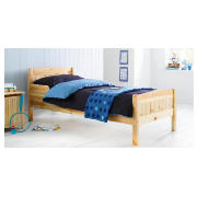 Ollie Pine Toddler Bed Single, Natural Stain