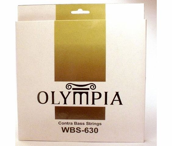 Olympia Full set of Olympia Double bass strings chrome nickel flat wound