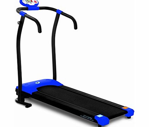 Olympic 2000 Olympic Motorized Folding Treadmill - Blue/Black
