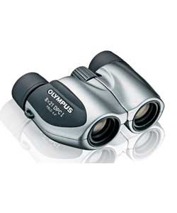 8x21 Silver Binocular Compact