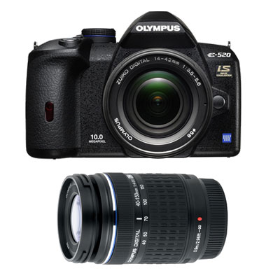 Olympus E-520   14-42mm   40-150mm lens kit