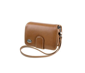 olympus Light Brown Leather Case For Stylus 740, 750, 1000, FE-170 and FE-200 - Ref 202088Olympus Compact Le