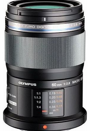 Olympus M.ZUIKO 60mm 1:2.8 DIGITAL ED Lens - Black