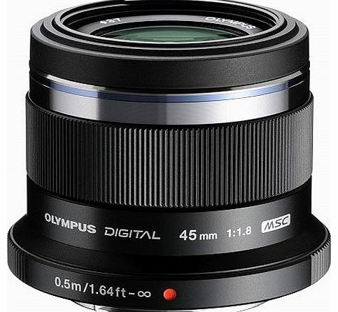 Olympus M.ZUIKO DIGITAL 45mm 1:1.8 Lens - Black