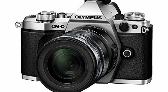Olympus OM-D E-M5 Mark II Camera - Silver/Black (16.1 MP, M.Zuiko 12 - 50 mm Lens)