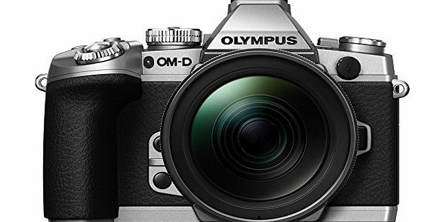 Olympus OM-D EM-1 Compact System Camera - Silver (16.3MP, M.ZUIKO 12-50mm Lens) 3.0 inch Tiltable Touch Screen LCD