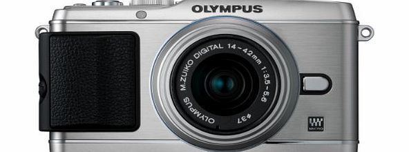 Olympus Pen E-P3 Compact System Camera - Silver (Includes M.ZUIKO Digital 14 -42mm II R Lens)