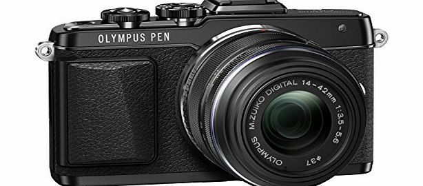 Olympus PEN E-PL7 Interchangeable Lens Camera - Black (16.1MP, M.Zuiko 14-42mm II R Lens) 3.0 inch Touchscreen LCD