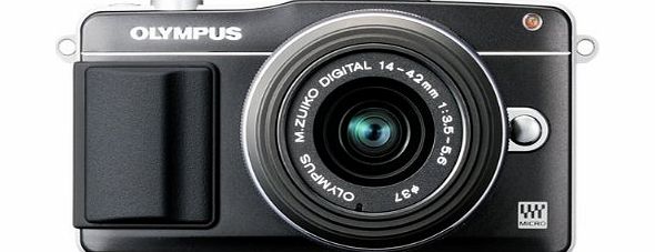 Olympus Pen E-PM2 Compact System Camera - Black (16.1 MP, M.ZUIKO Digital 14 -42mm II R Lens)