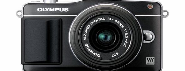 Olympus Pen E-PM2 Compact System Camera - Black (inc. M.ZUIKO Digital 14 -42mm II R Lens amp; 8GB FlashAir Card)