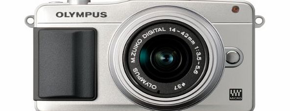 Olympus Pen E-PM2 Compact System Camera - Silver (16.1 MP, M.ZUIKO Digital 14 -42mm II R Lens)