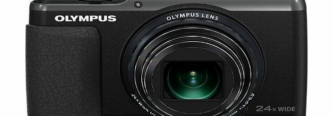 Olympus SH-60 Digital Compact Camera - Black (16MP, 24x Optical Zoom ) 3 inch LCD