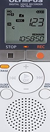 Olympus VN-7800 Non PC 4 GB Digital Recorder - White