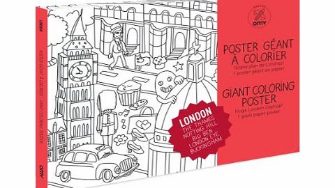OMY Design and Play Giant Colouring Poster London