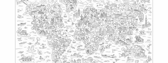OMY Design and Play Giant Colouring Roll Atlas (Large)